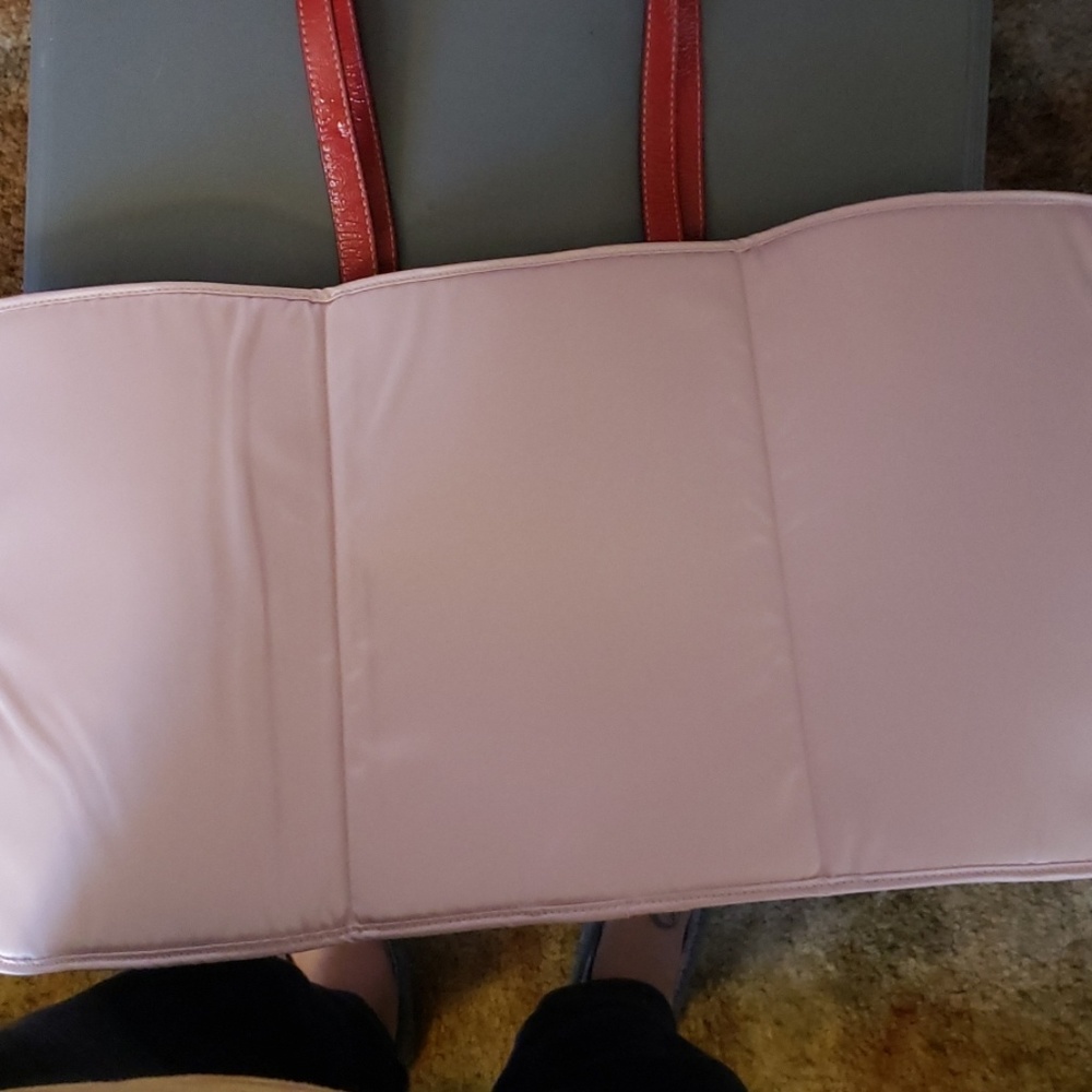 Red Leather Coach diaper bag - Picture 2 of 3